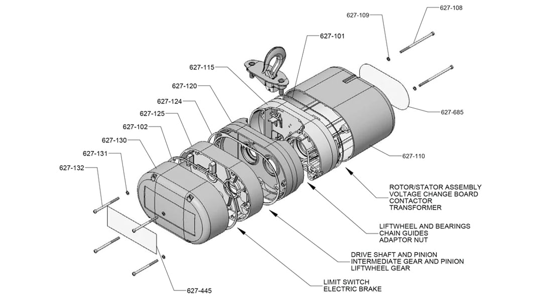 CM Hoist Frame Components<br />
| American Crane