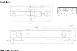 Top Running Motor Driven Crane Bridge Kits