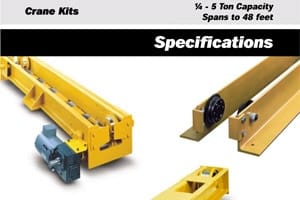 Underhung Hand Geared Crane Bridge Kits
